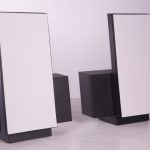 Bang and Olufsen White Speakers