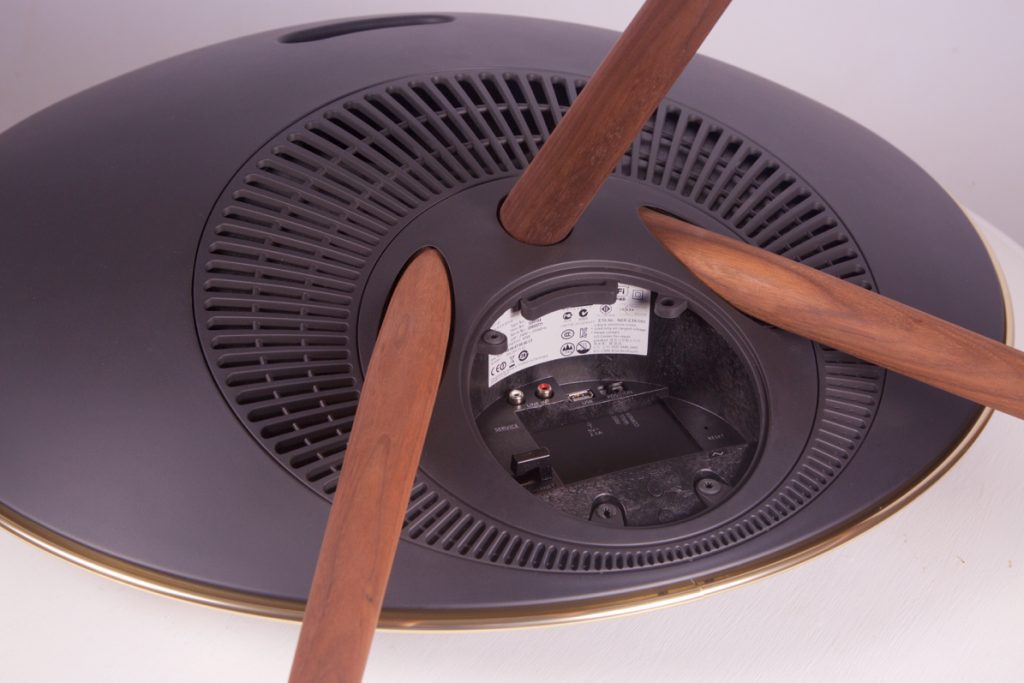 B&O BeoPlay A9 - Rose Gold with Walnut Legs