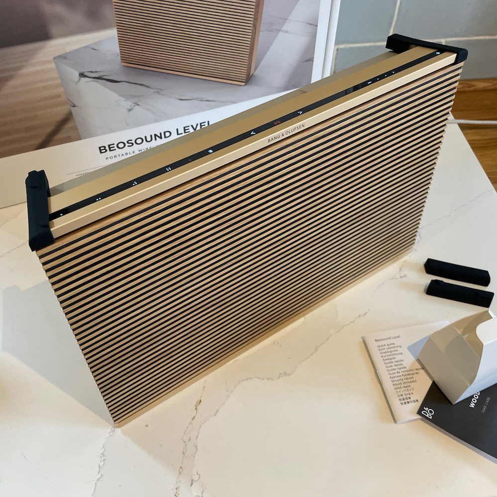 BeoSound Level - Oak / Gold Tone - Portable WiFi Speaker